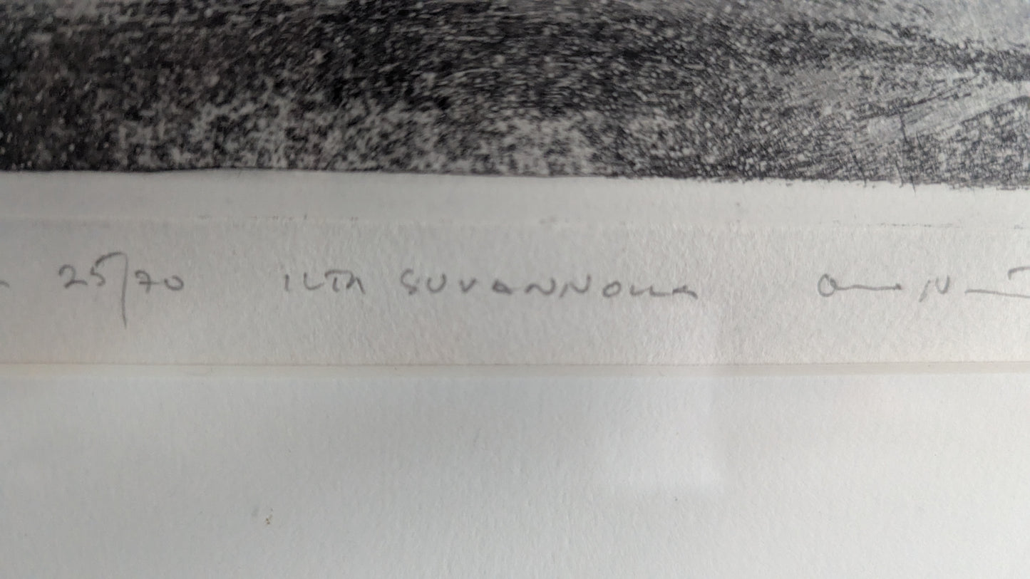 Osmo Nissinen - Ilta Suvannolla (Signeerattu Grafiikka 1991)