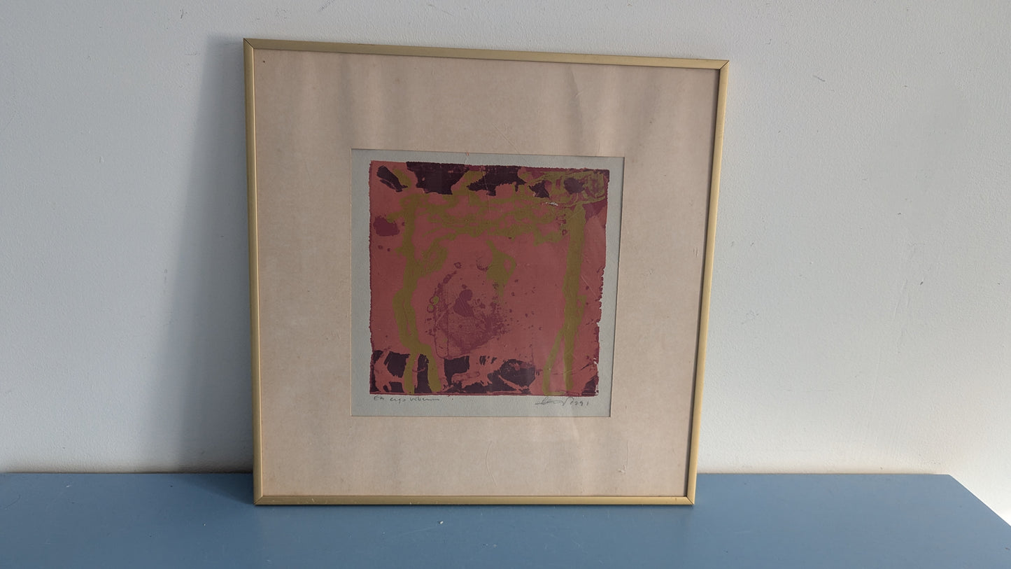 Elsa Ytti - Ergo Bibamus (Signeerattu Serigrafia 1991)