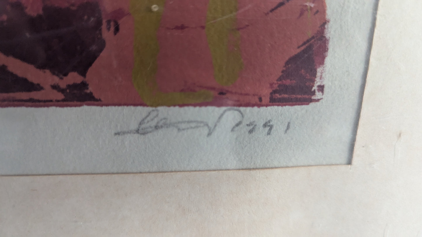 Elsa Ytti - Ergo Bibamus (Signeerattu Serigrafia 1991)