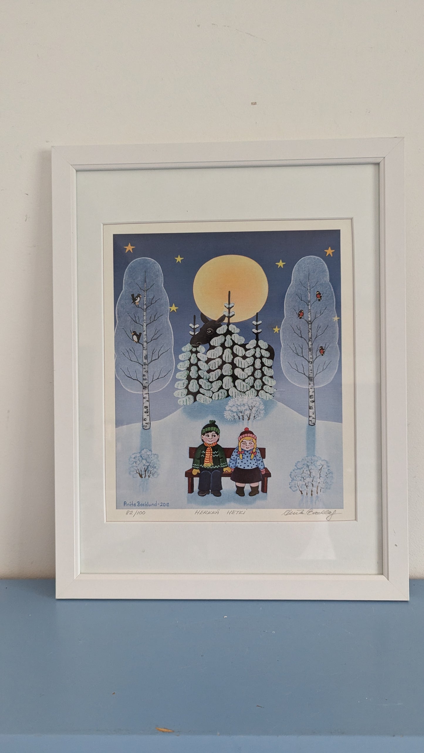 Anita Backlund - Herkkä Hetki (Signeerattu Grafiikka 2010)