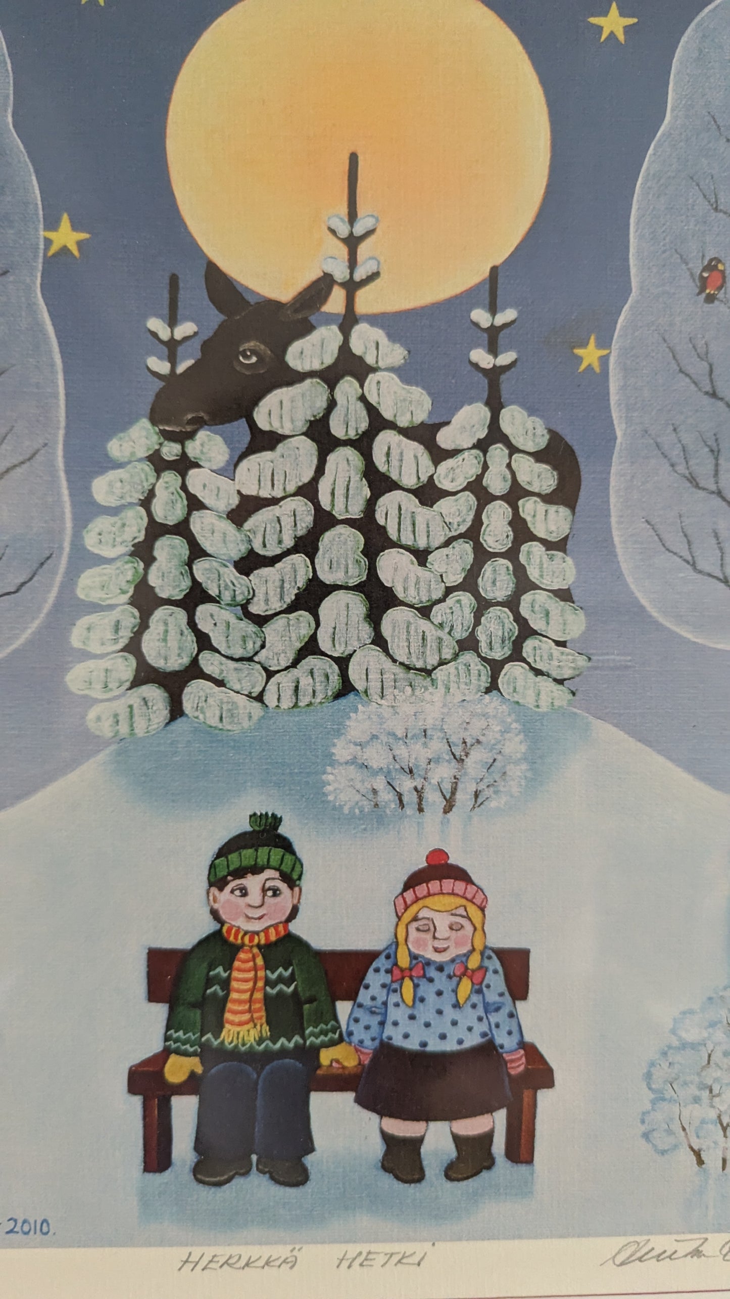 Anita Backlund - Herkkä Hetki (Signeerattu Grafiikka 2010)