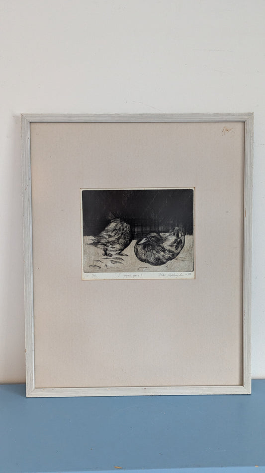 Brita Asplund - Signeerattu Puupiirros (1/15, 1980)