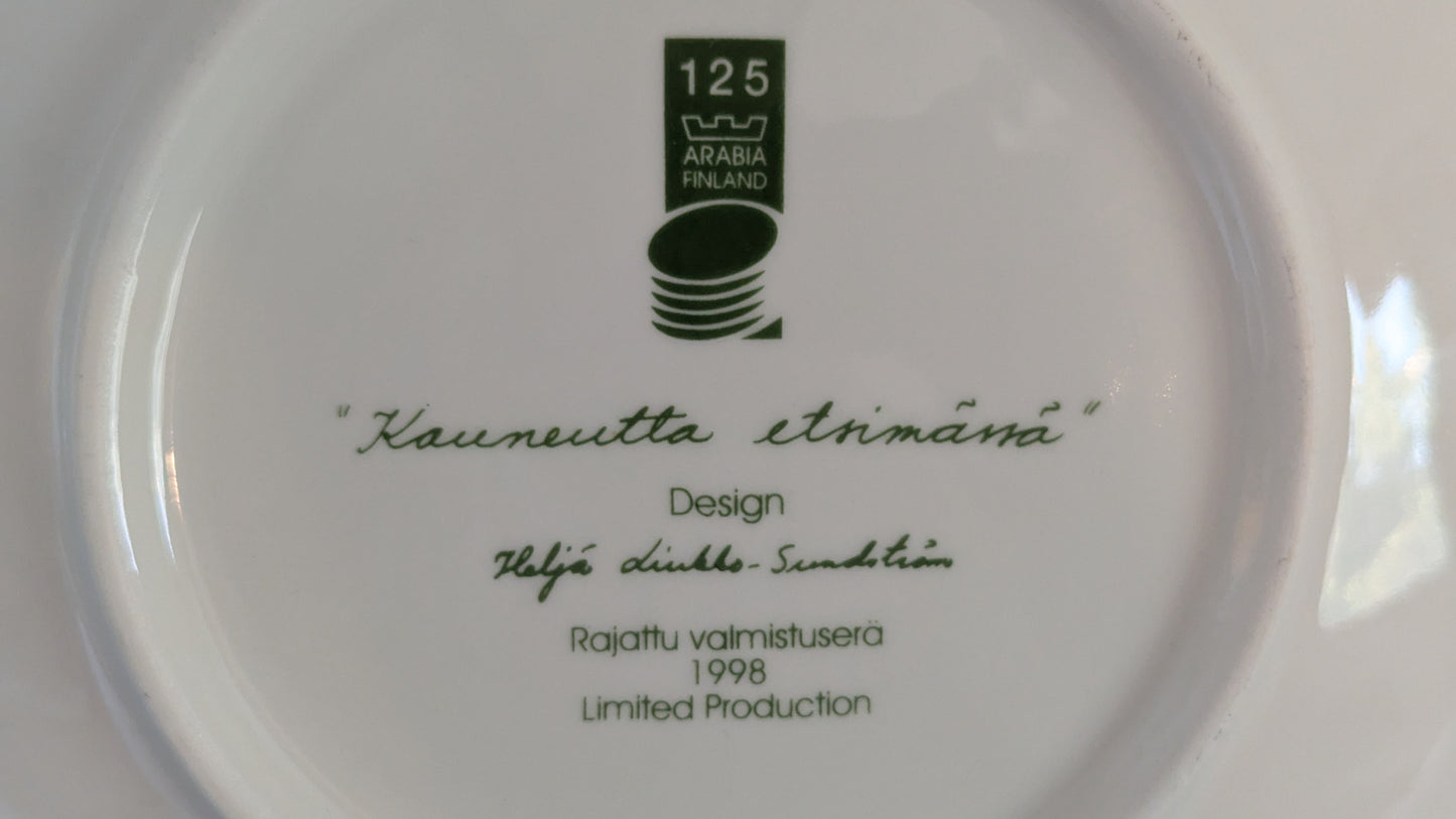 Arabia Kauneutta Etsimässä Seinälautanen (1998, Heljä Liukko-Sundström)