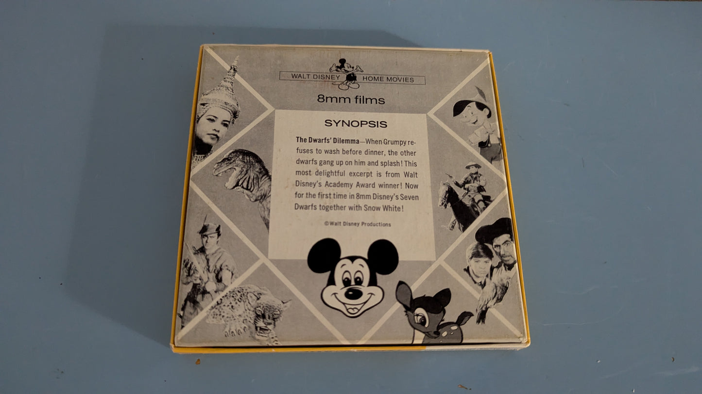 Walt Disney - Lumikki ja Kääpiöiden Huolet 8mm Kaitafilmi