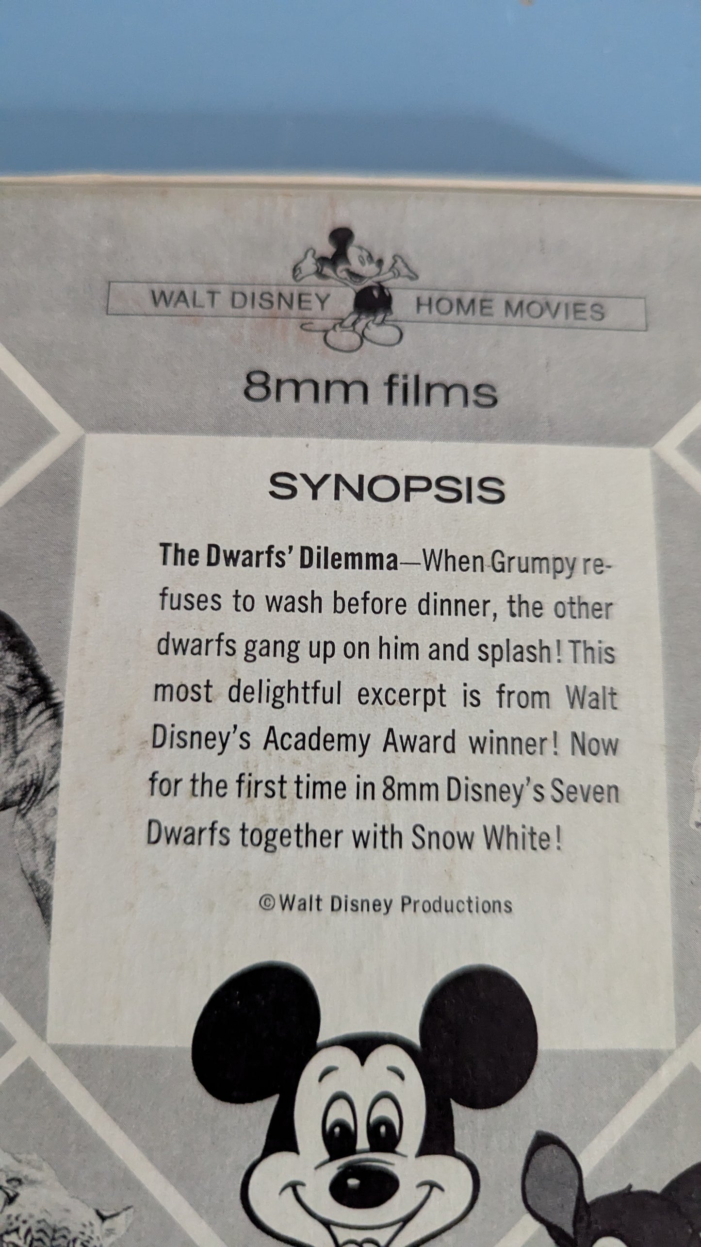 Walt Disney - Lumikki ja Kääpiöiden Huolet 8mm Kaitafilmi