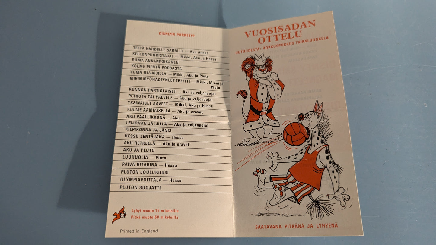 Walt Disney - Lumikki ja Kääpiöiden Huolet 8mm Kaitafilmi