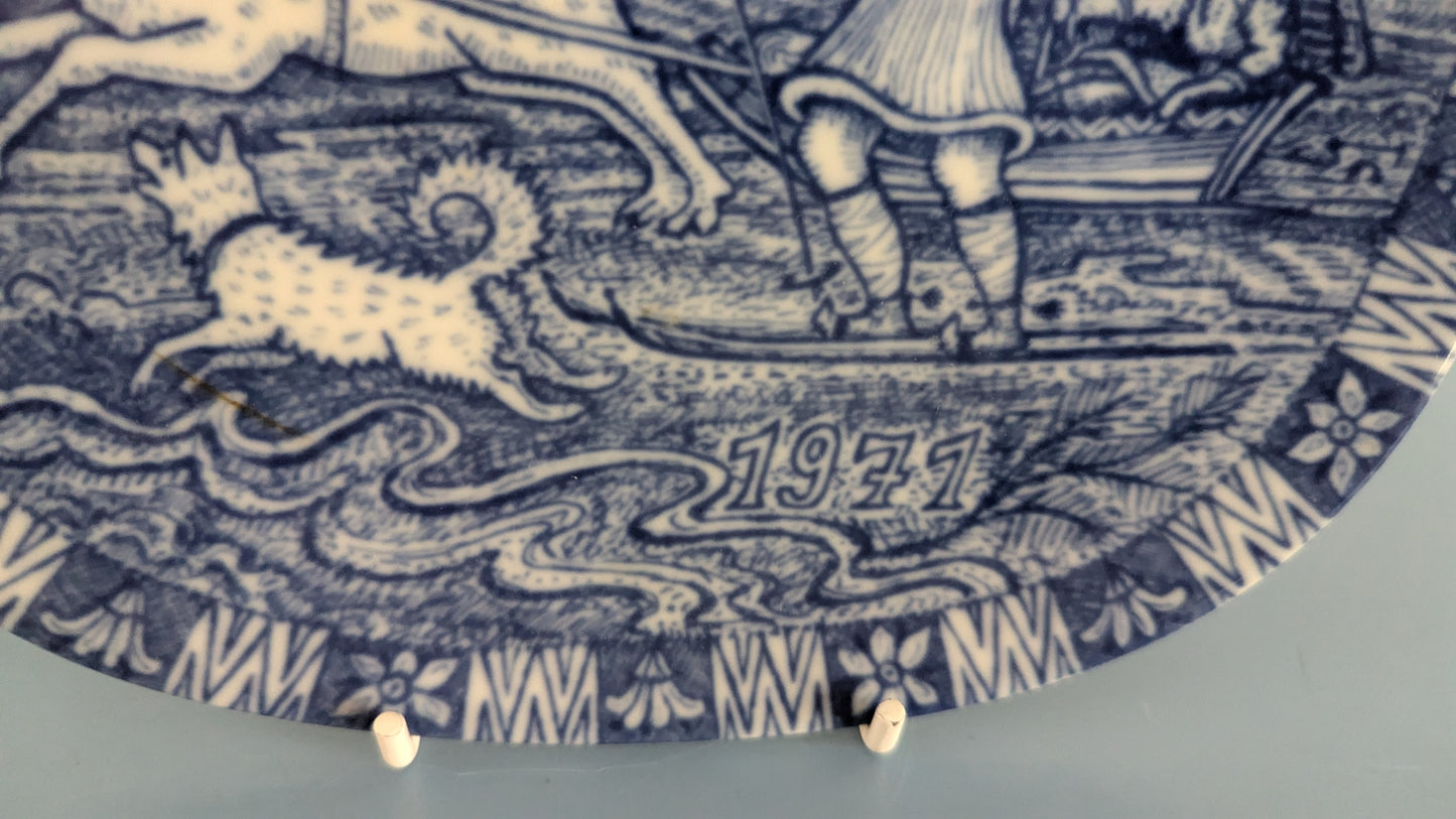 Rörstrand Nils Lapissa Joululautanen 1971 (Gunnar Nylund)