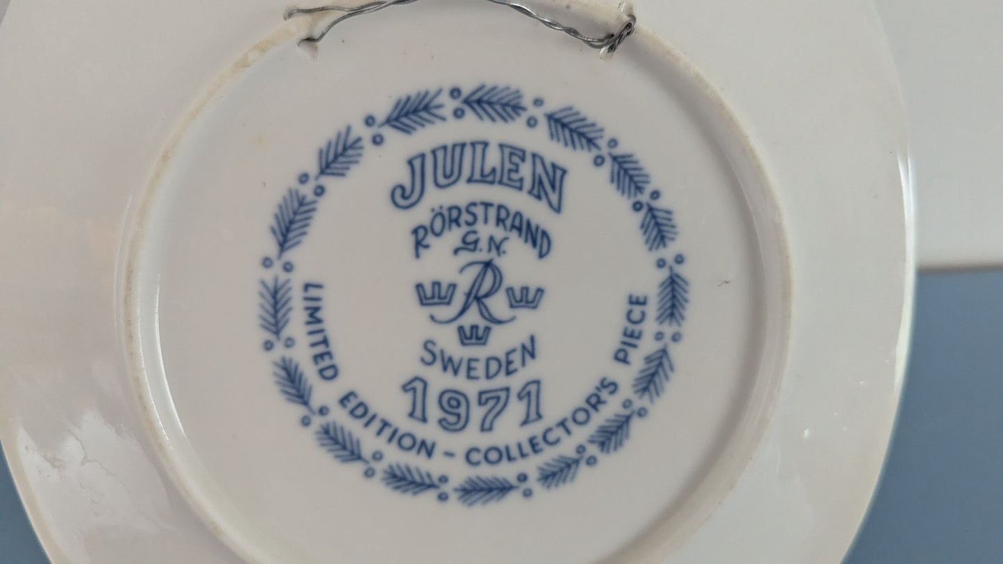 Rörstrand Nils Lapissa Joululautanen 1971 (Gunnar Nylund)