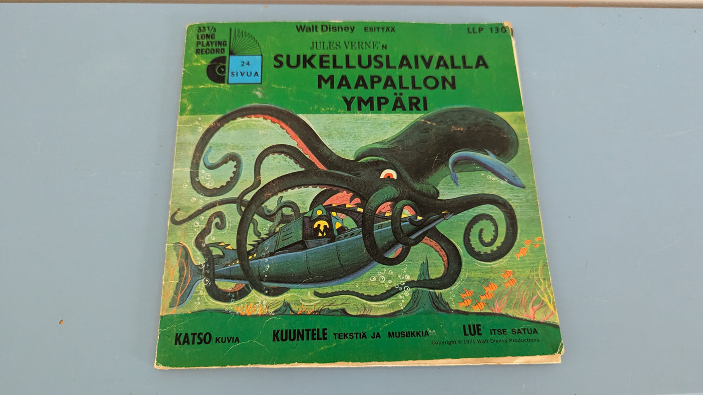 Walt Disney - Jules Verne 'n Sukelluslaivalla Maapallon Ympäri LP (1972)