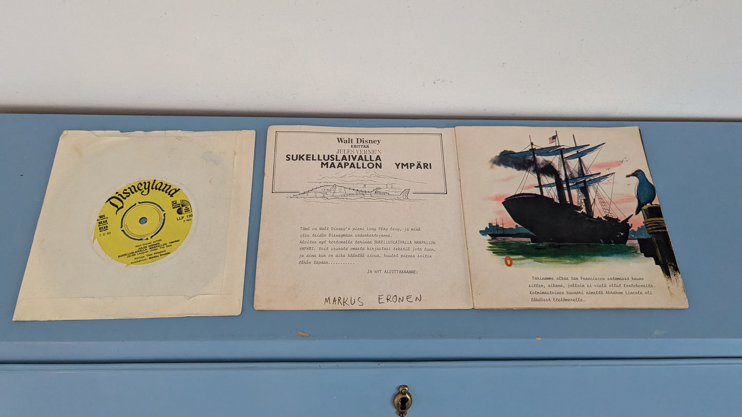 Walt Disney - Jules Verne 'n Sukelluslaivalla Maapallon Ympäri LP (1972)