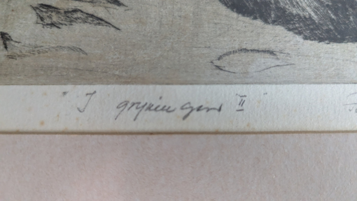 Brita Asplund - Signeerattu Puupiirros (1/15, 1980)