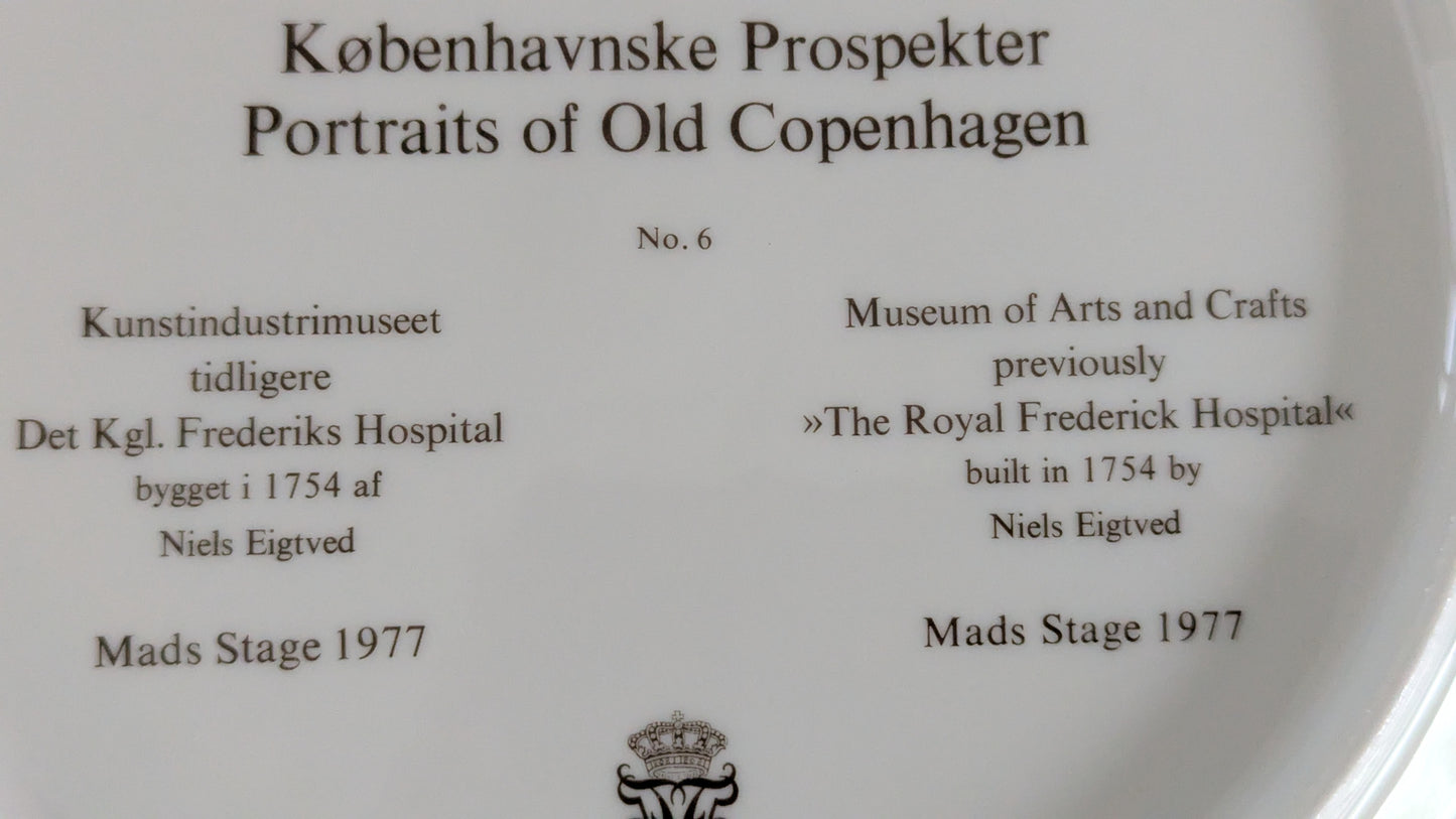 Royal Copenhagen Entinen Taideteollisuusmuseo Seinälautanen (1977, Alk. Paketissa)
