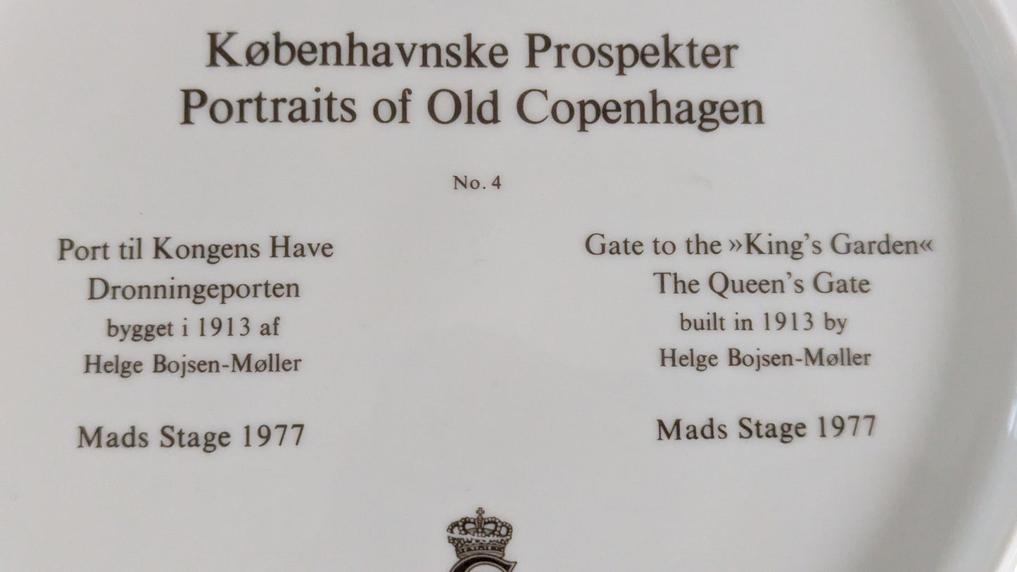 Royal Copenhagen Kuningattaren Portti Seinälautanen (1977, Alk. Paketissa)