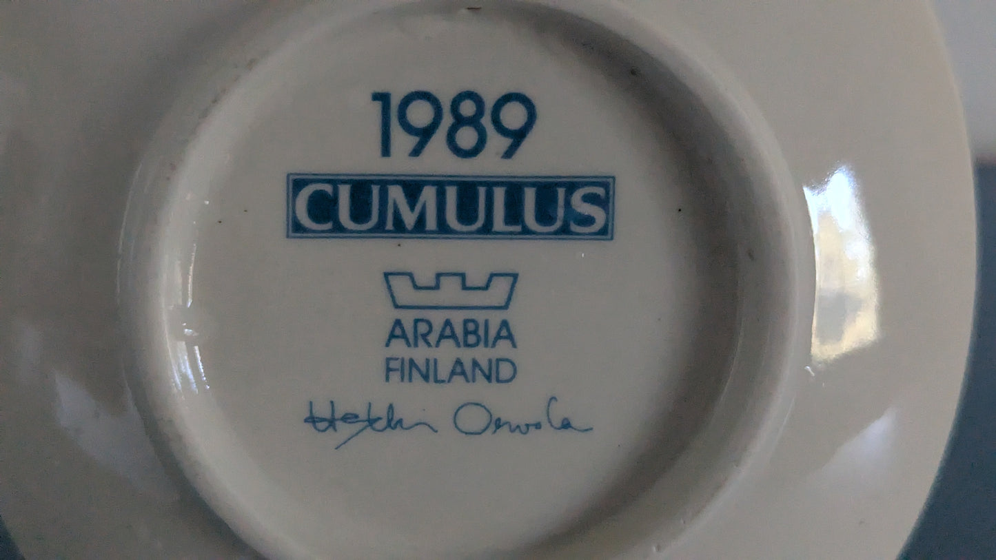 Arabia Cumulus Seinälautanen 1989 (Heikki Orvola)