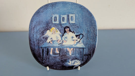 Arabia Anna Meille Enkeleitä, Piirustusenkeli Seinälautanen