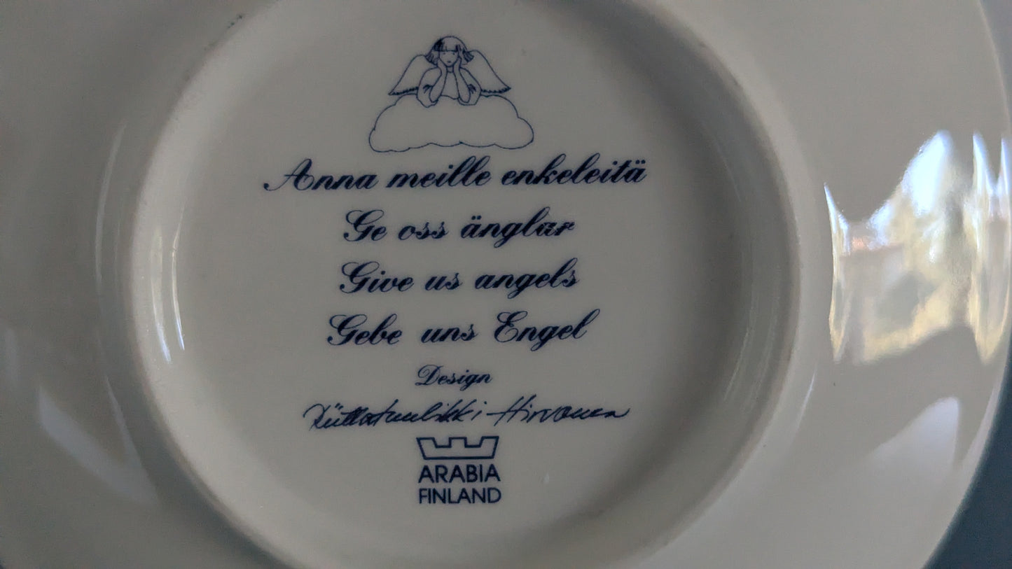 Arabia Anna Meille Enkeleitä, Piirustusenkeli Seinälautanen
