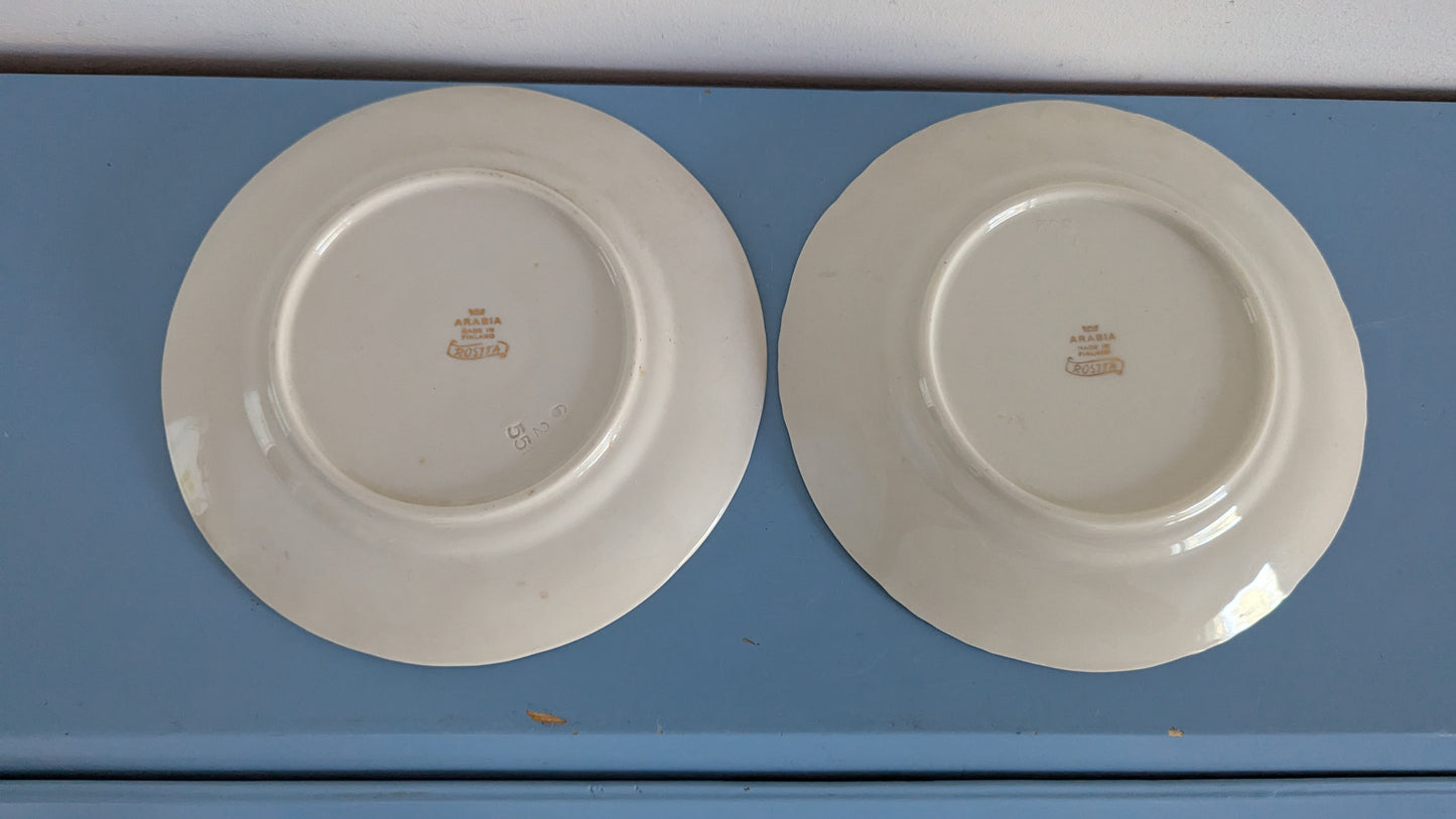 Arabia Rosita Salaattilautanen / Alkuruokalautanen (2kpl, 1944-1958)