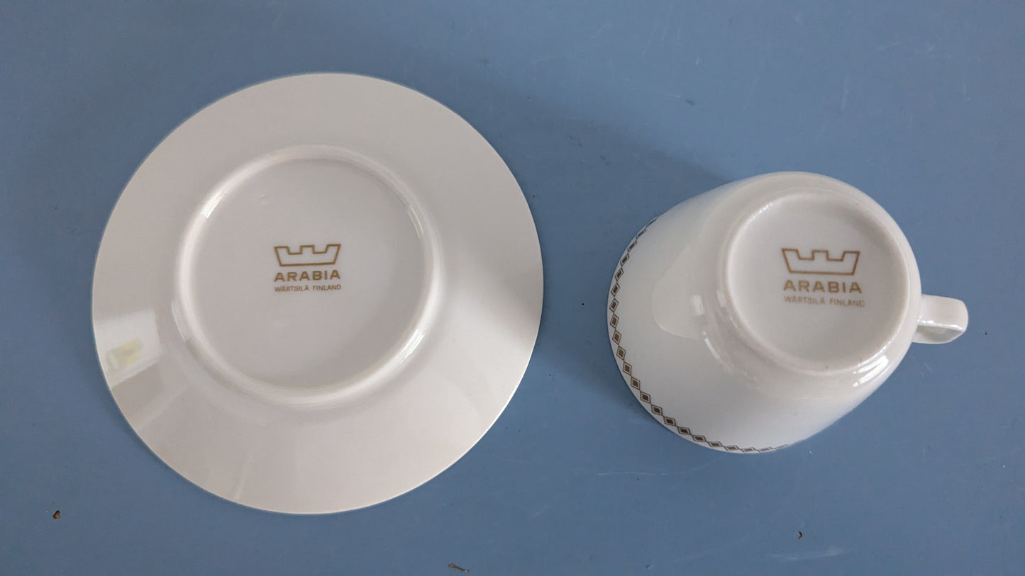 Arabia Lido Kahviastiasto Kuudelle Hengelle (12-osaa, 1968-1973)