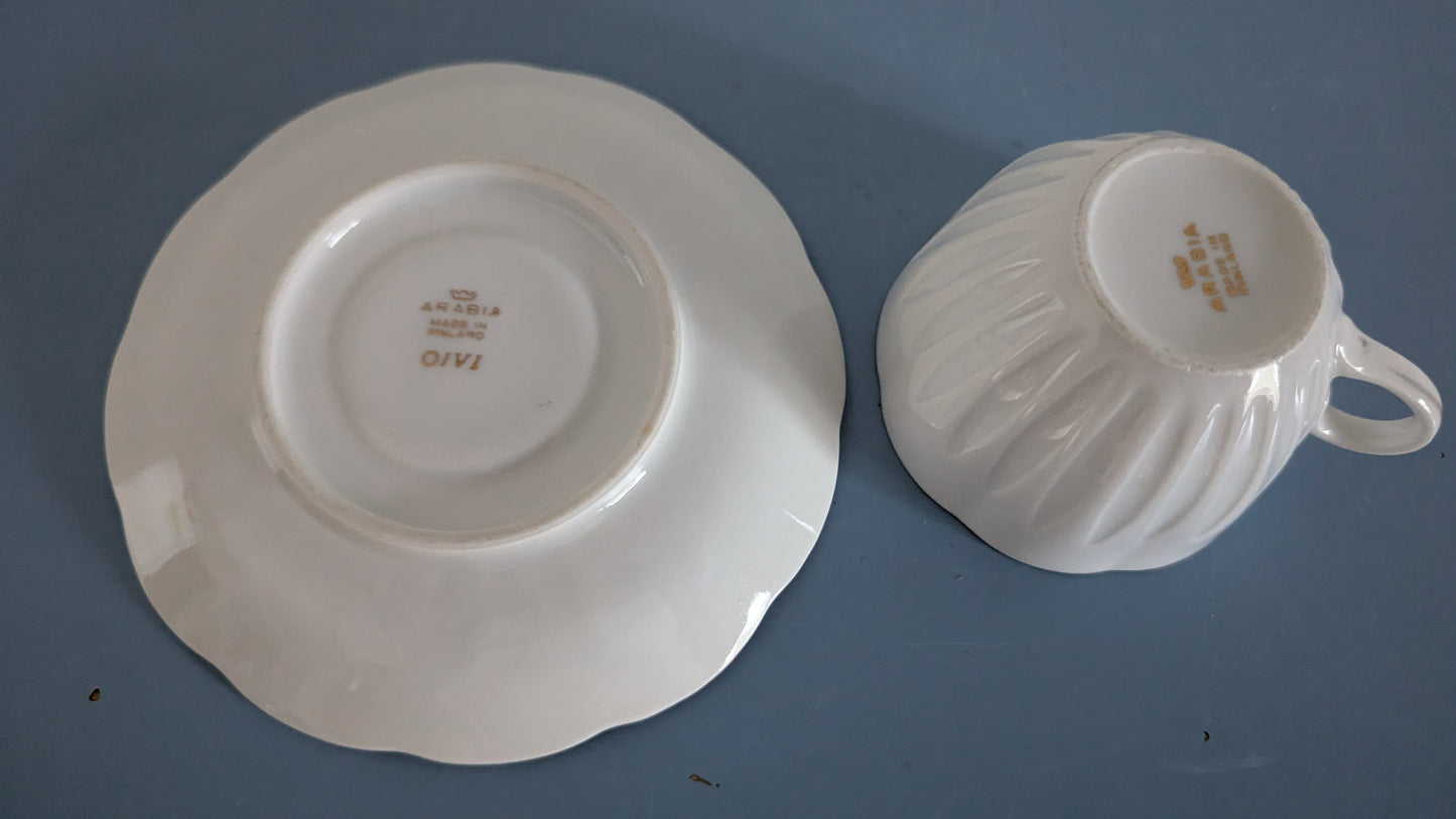 Arabia Oivi Kahviastiasto Kuudelle Hengelle (12-osaa, 1952-1970, Ulla Procope)