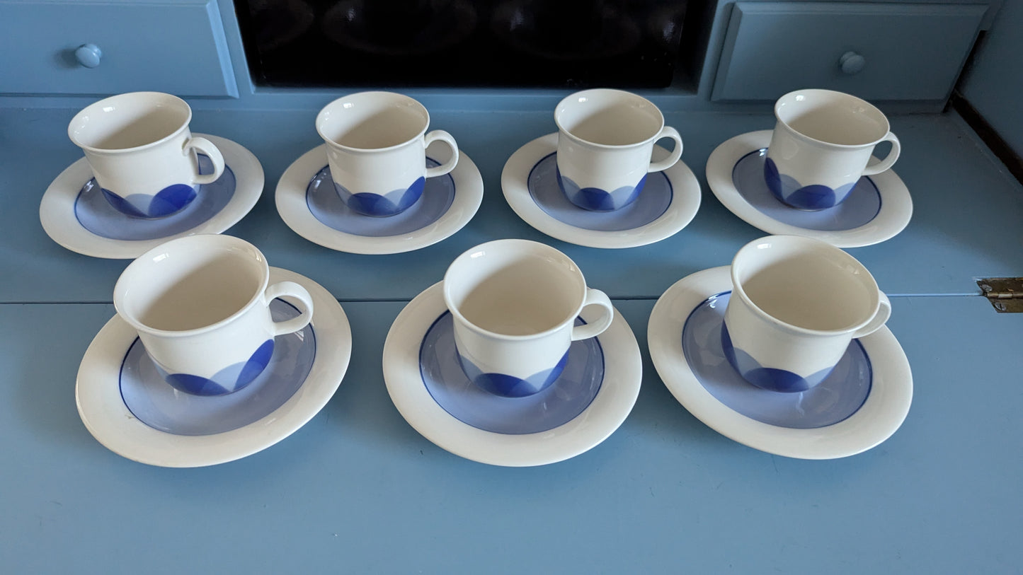 Arabia Arctica Pudas Kahviastiasto Seitsemälle Hengelle (14-osaa, 1981-1987)