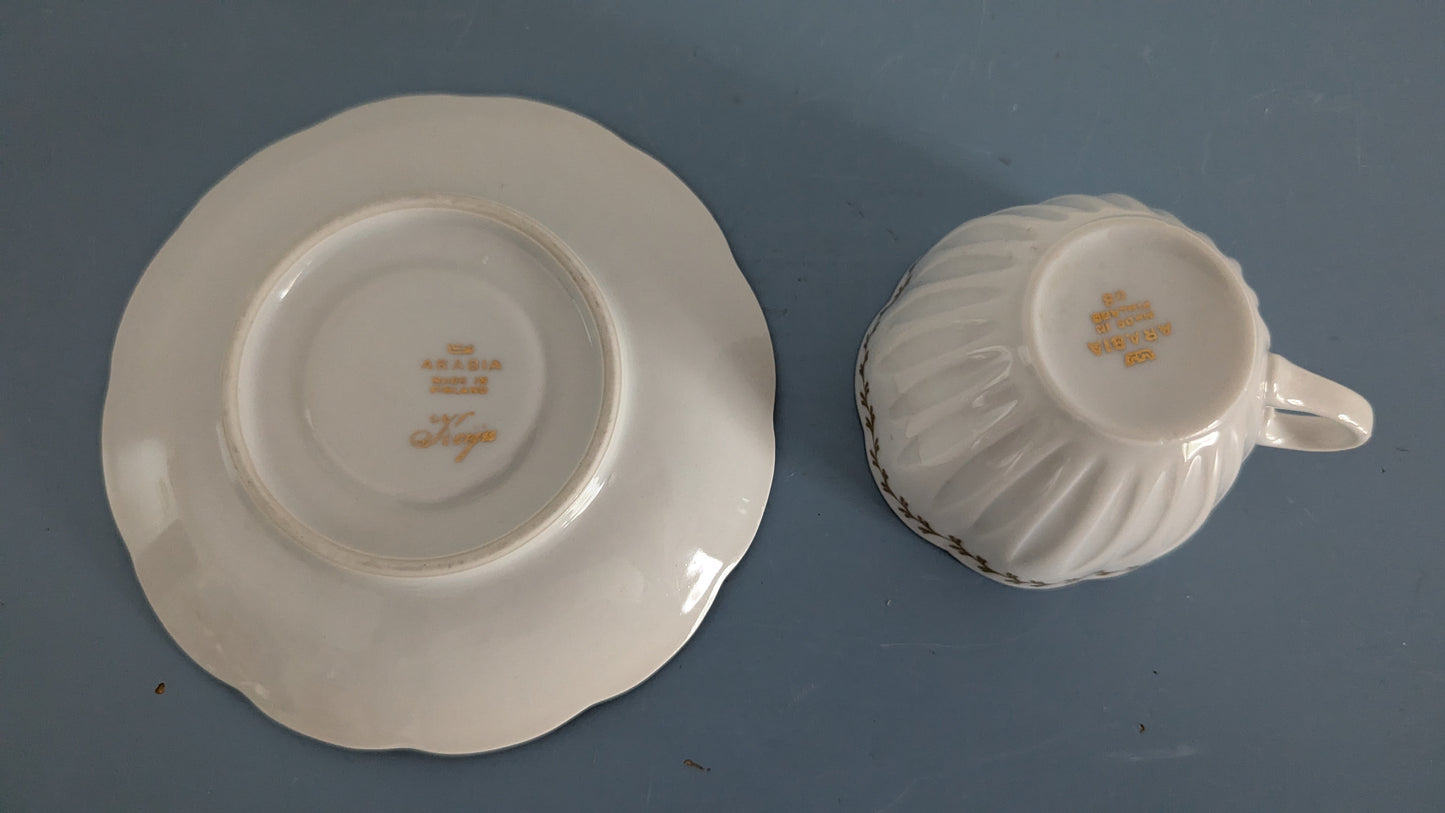 Arabia Keiju Kahviastiasto Kymmenelle Hengelle (20-osaa, 1954-1970)