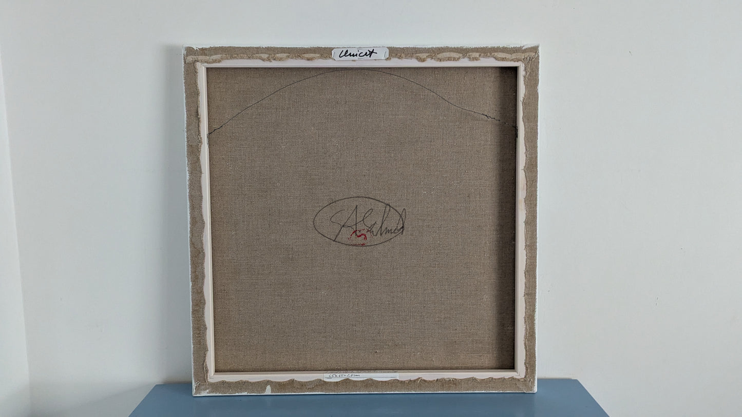 Seija Salmela - Risti ja T II (Signeerattu Akryylimaalaus, 2019)