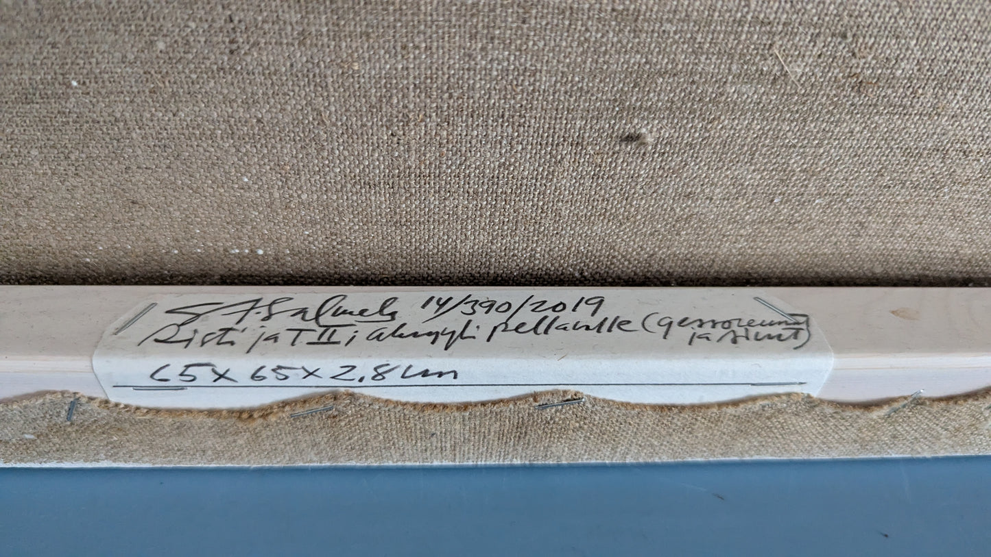 Seija Salmela - Risti ja T II (Signeerattu Akryylimaalaus, 2019)