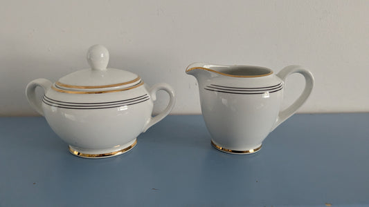 Arabia Minerva Sokerikko ja Kermakko (1953-1964, Olga Osol)