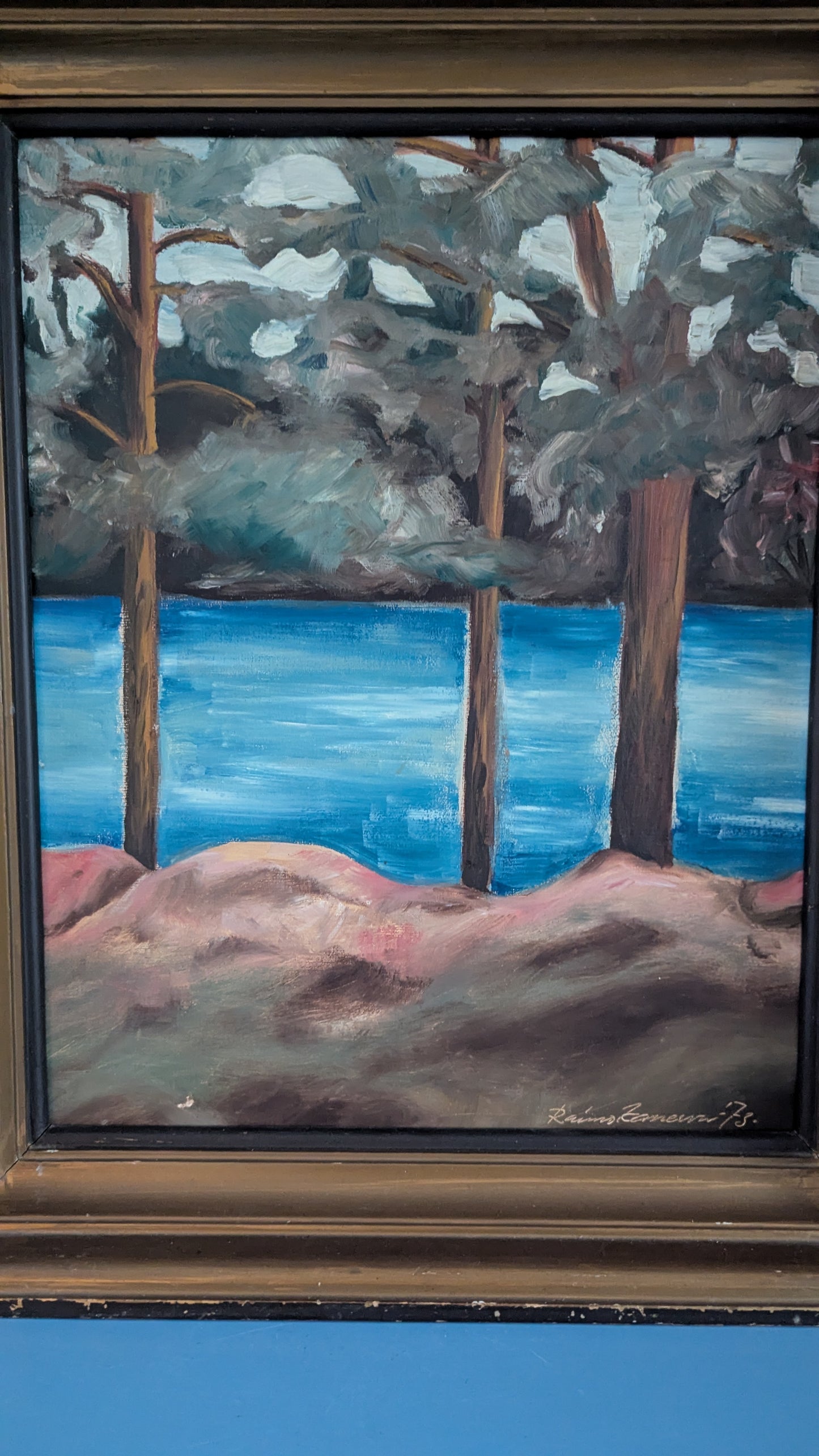 Raimo Kanerva - Signeerattu Öljyvärimaalaus (1973)