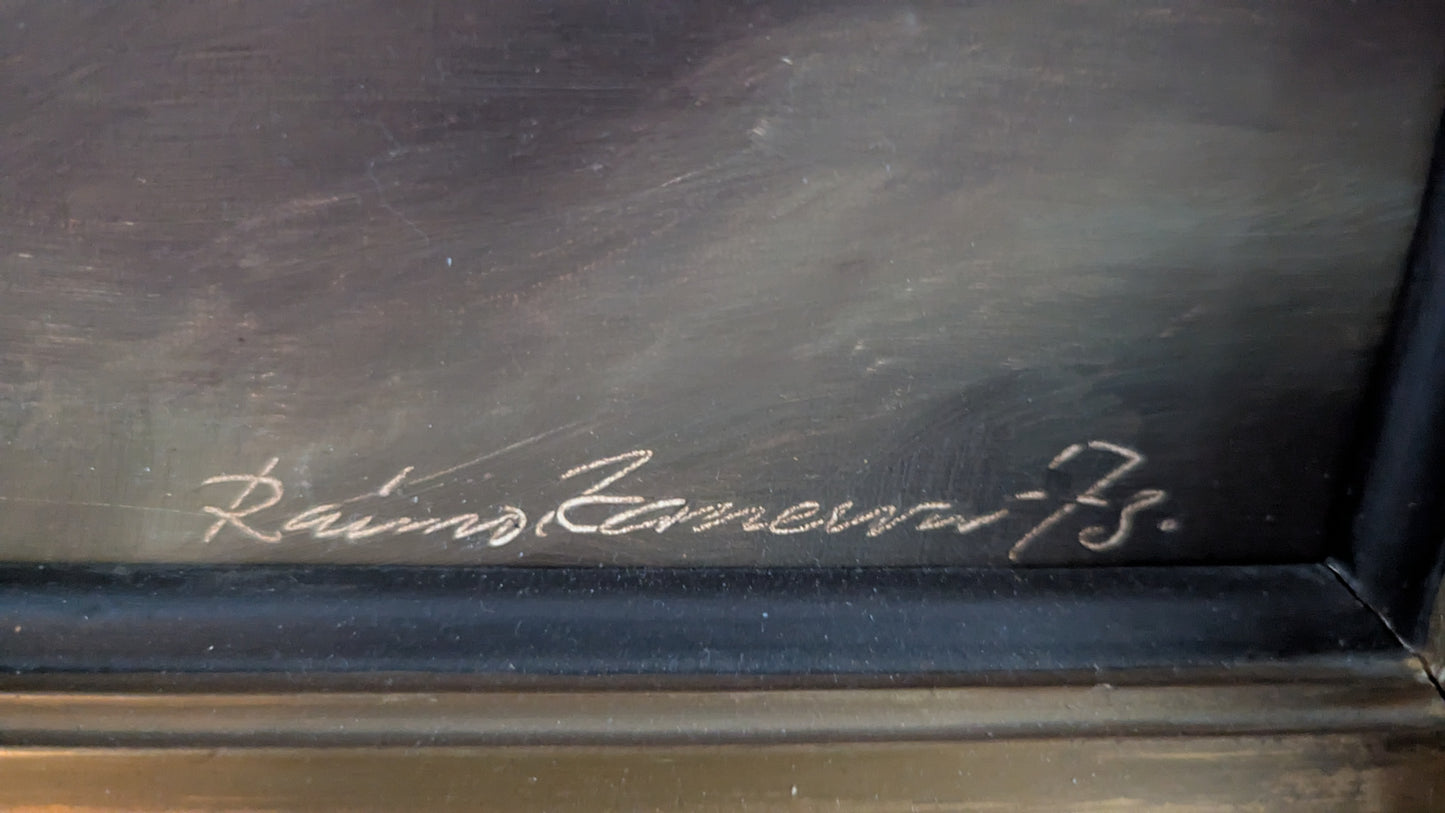 Raimo Kanerva - Signeerattu Öljyvärimaalaus (1973)