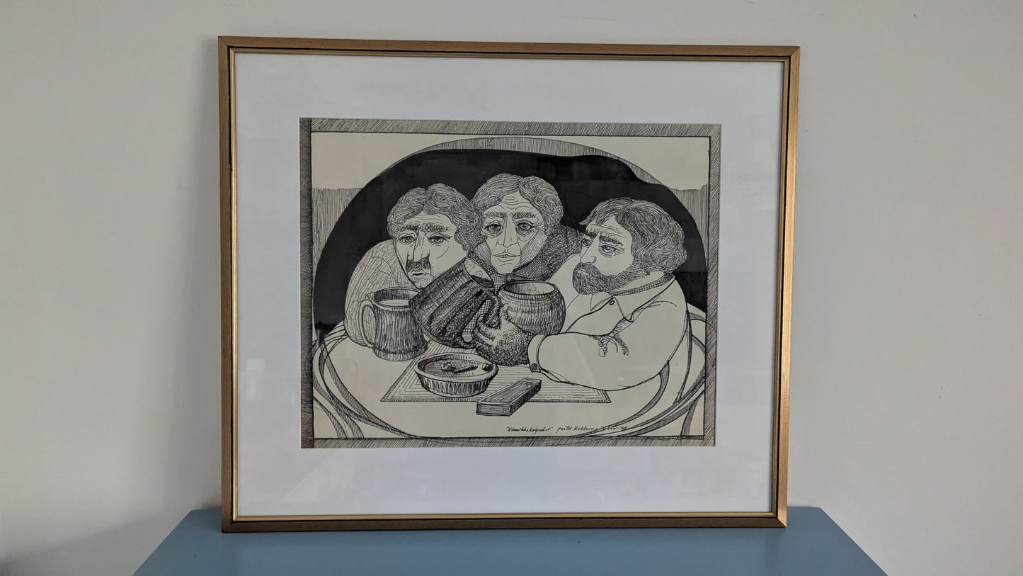 Pertti Kolehmainen - Nimikko Kolpakot (Signeerattu Tussityö 1978)