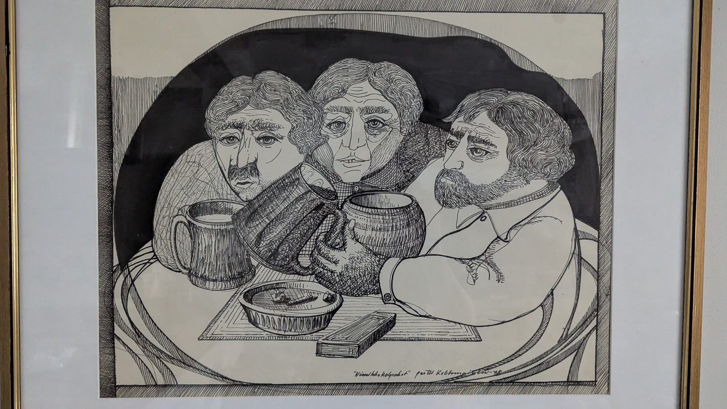 Pertti Kolehmainen - Nimikko Kolpakot (Signeerattu Tussityö 1978)