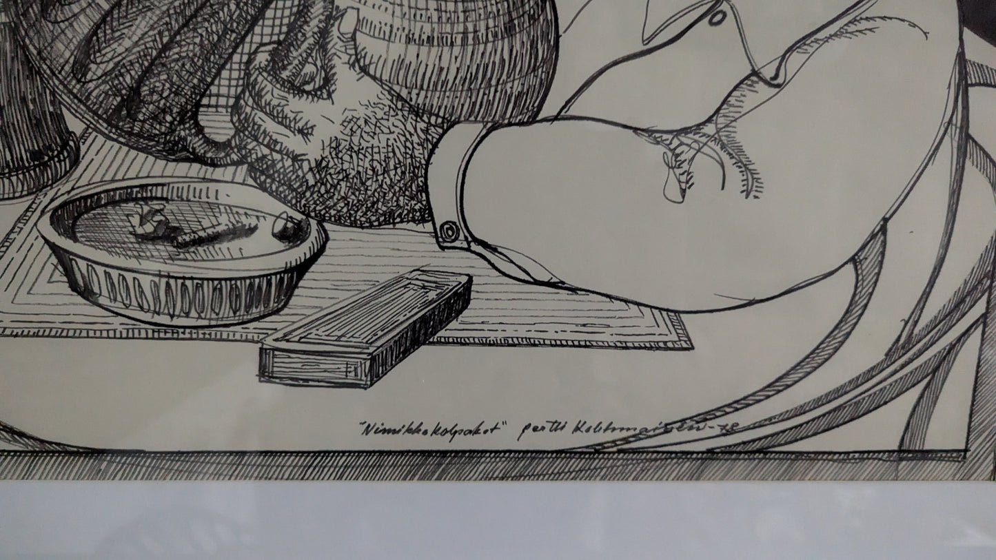 Pertti Kolehmainen - Nimikko Kolpakot (Signeerattu Tussityö 1978)