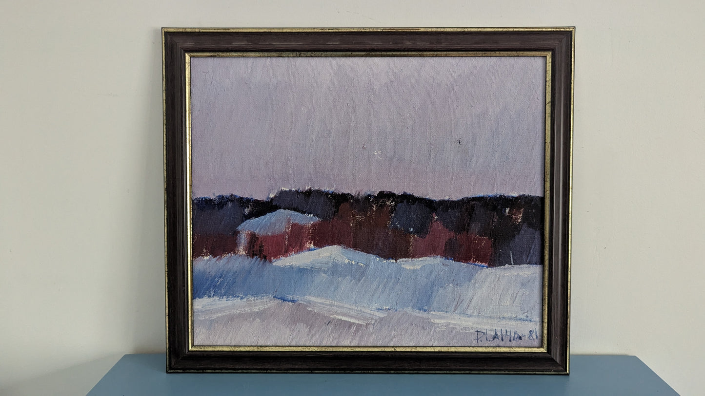 Pekka Laiho - Signeerattu Öljyvärimaalaus (1981)