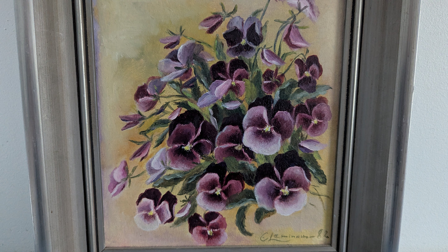 Eila Leminaho - Signeerattu Öljyvärimaalaus (1982)