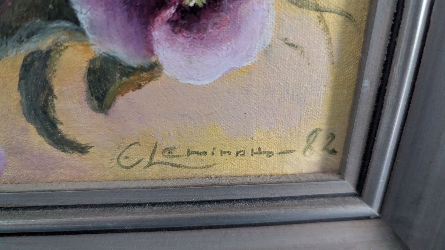 Eila Leminaho - Signeerattu Öljyvärimaalaus (1982)