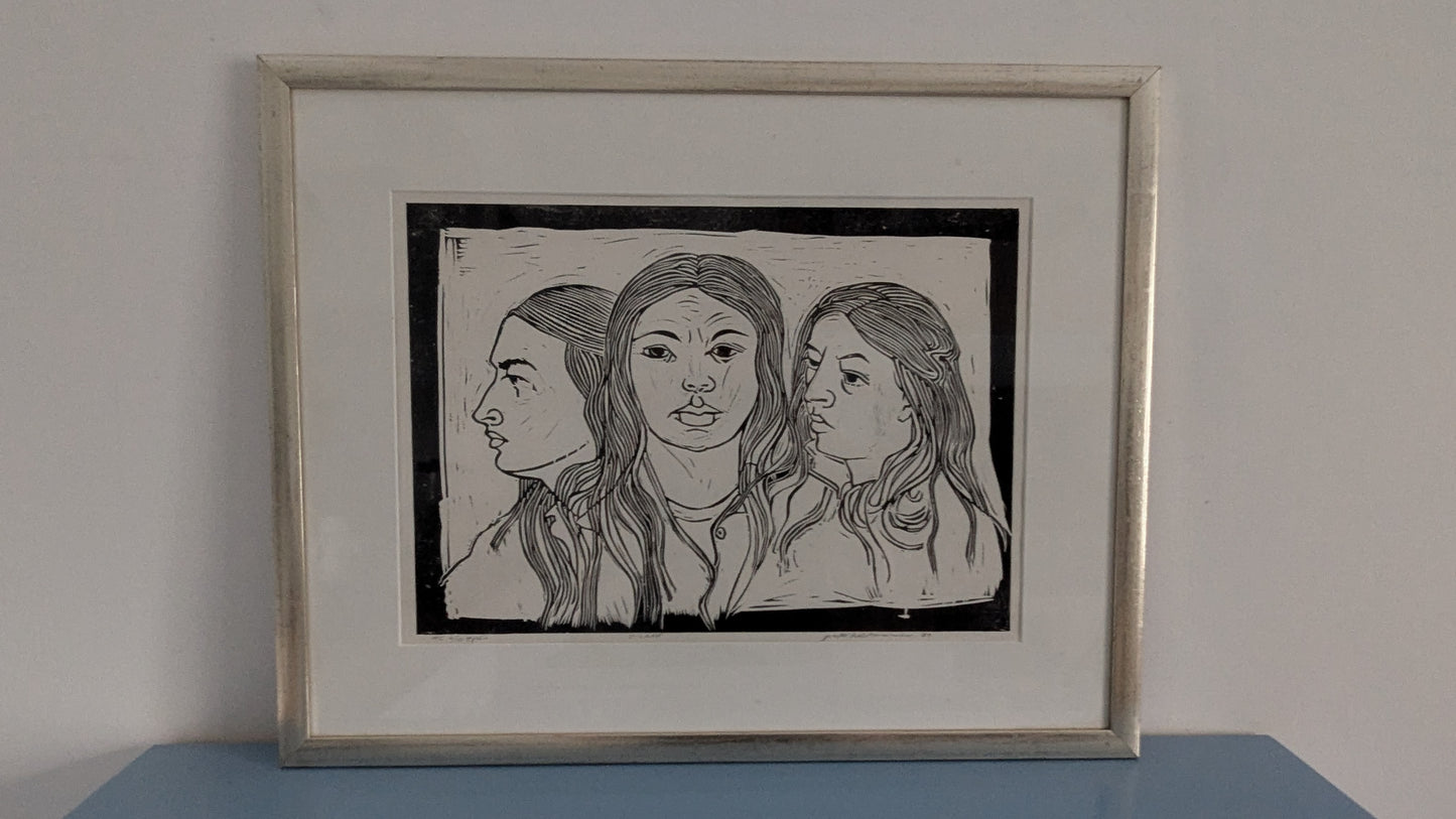 Pertti Kolehmainen - Siskot (Signeerattu Grafiikka 1979)