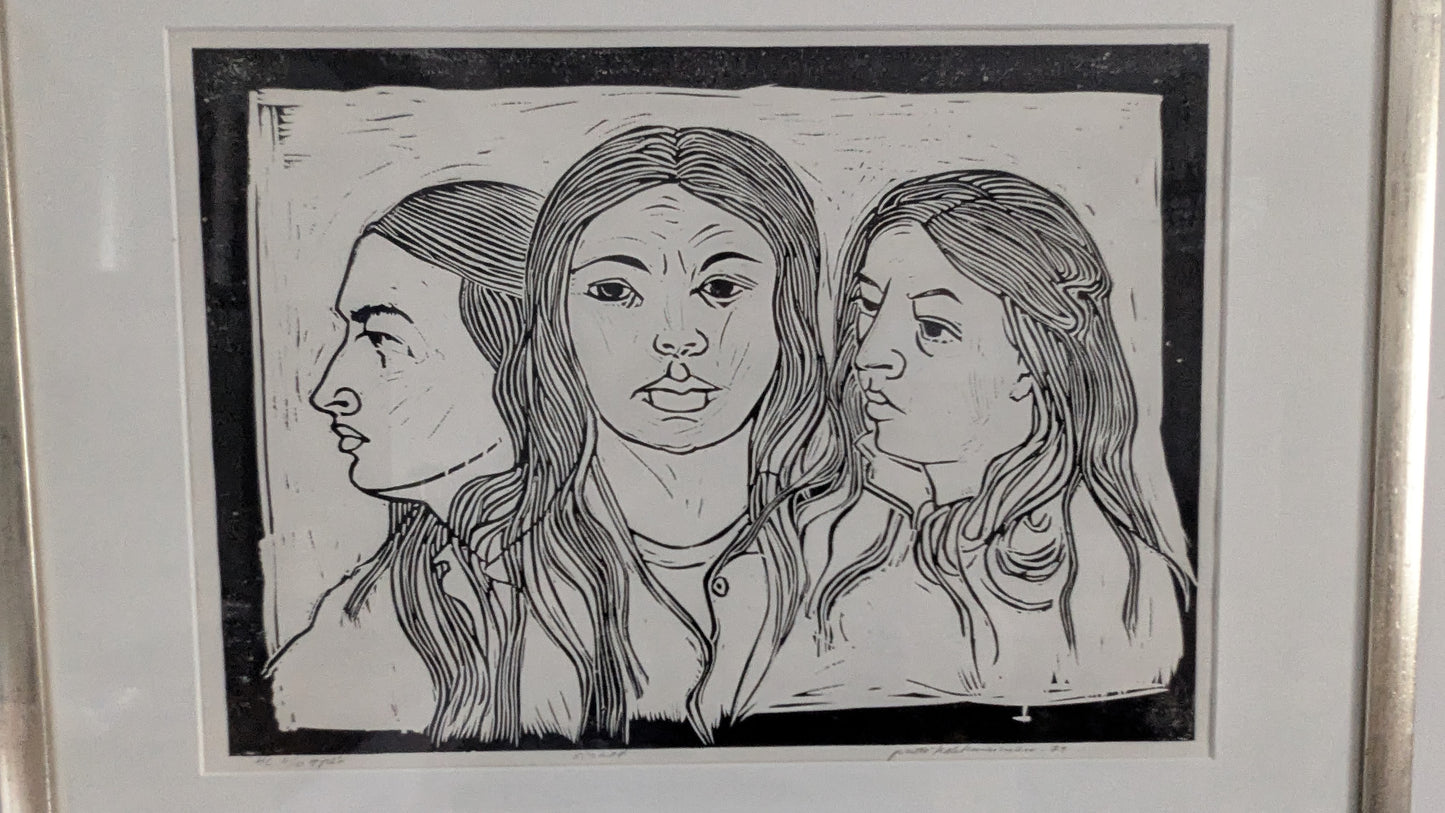 Pertti Kolehmainen - Siskot (Signeerattu Grafiikka 1979)