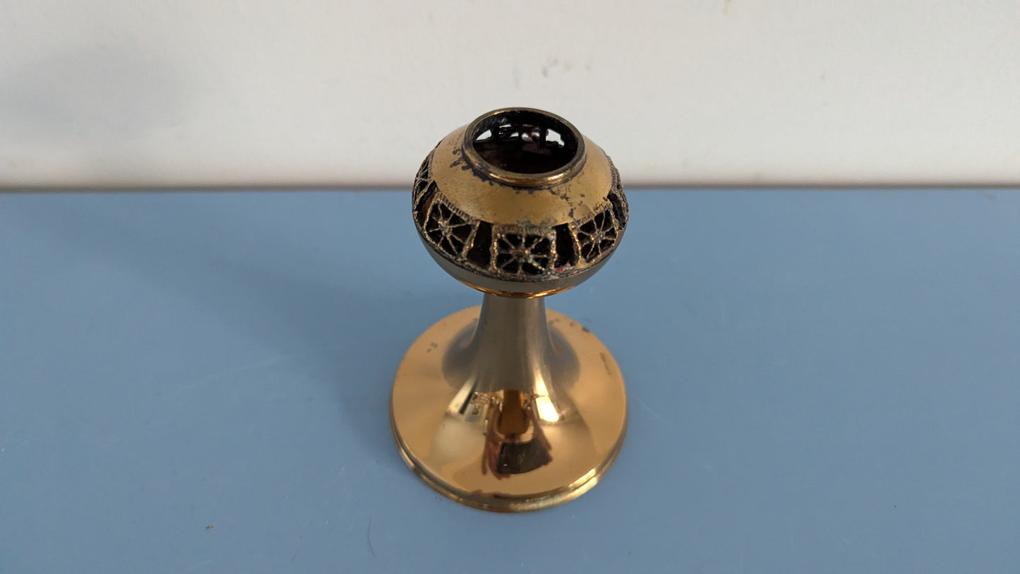 Turun Hopea - Pitsi Kynttilänjalka (Signeerattu, Pentti Sarpaneva)