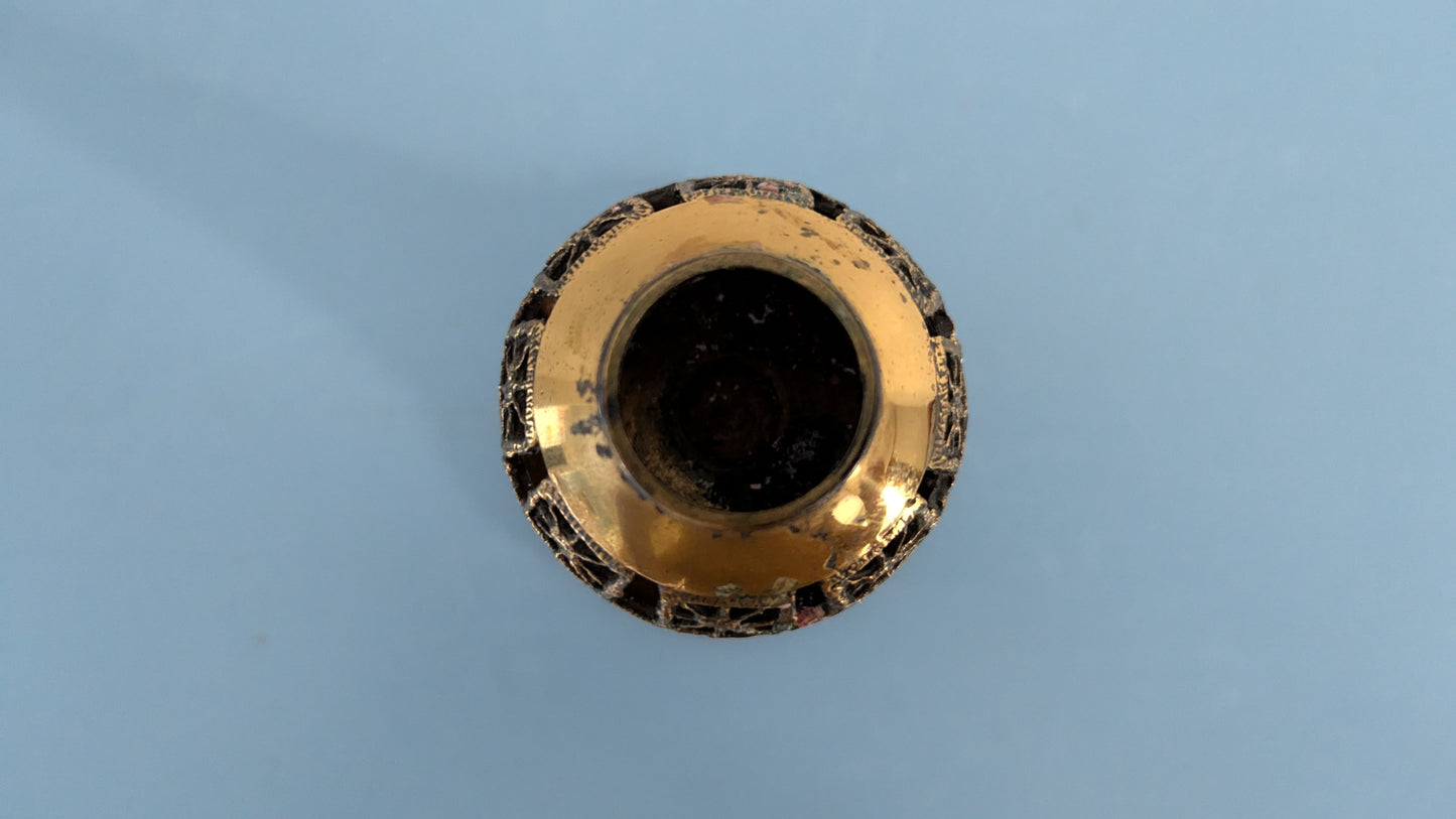 Turun Hopea - Pitsi Kynttilänjalka (Signeerattu, Pentti Sarpaneva)