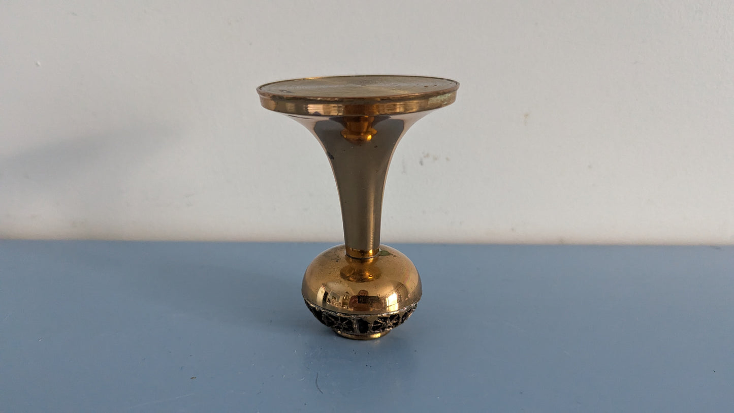 Turun Hopea - Pitsi Kynttilänjalka (Signeerattu, Pentti Sarpaneva)