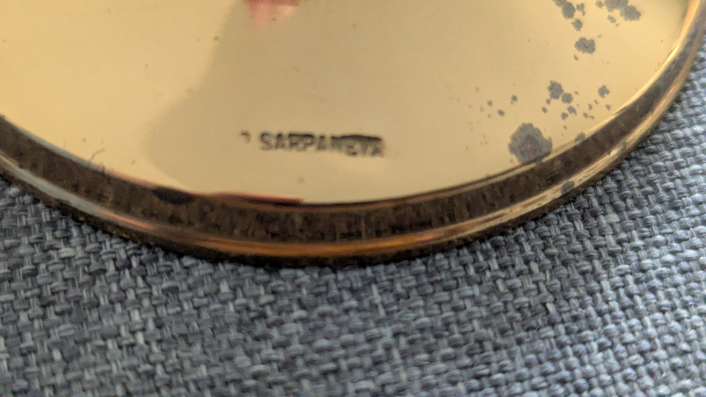 Turun Hopea - Pitsi Kynttilänjalka (Signeerattu, Pentti Sarpaneva)