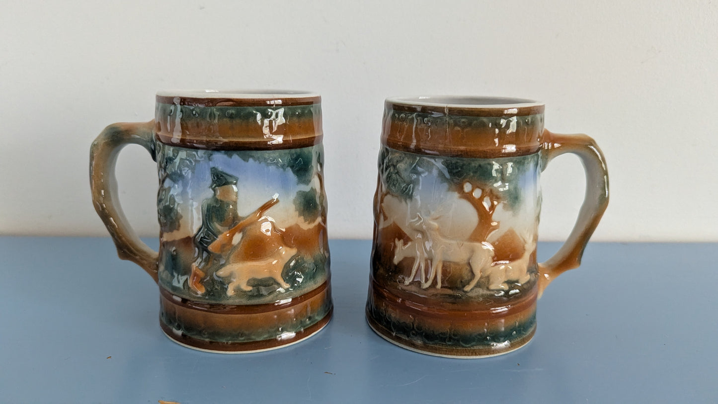 Arabia Metsästäjä Tuoppi / Haarikka (2kpl, 1950-luku)