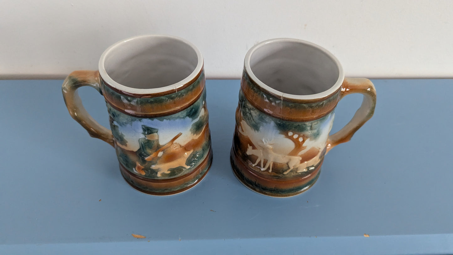 Arabia Metsästäjä Tuoppi / Haarikka (2kpl, 1950-luku)