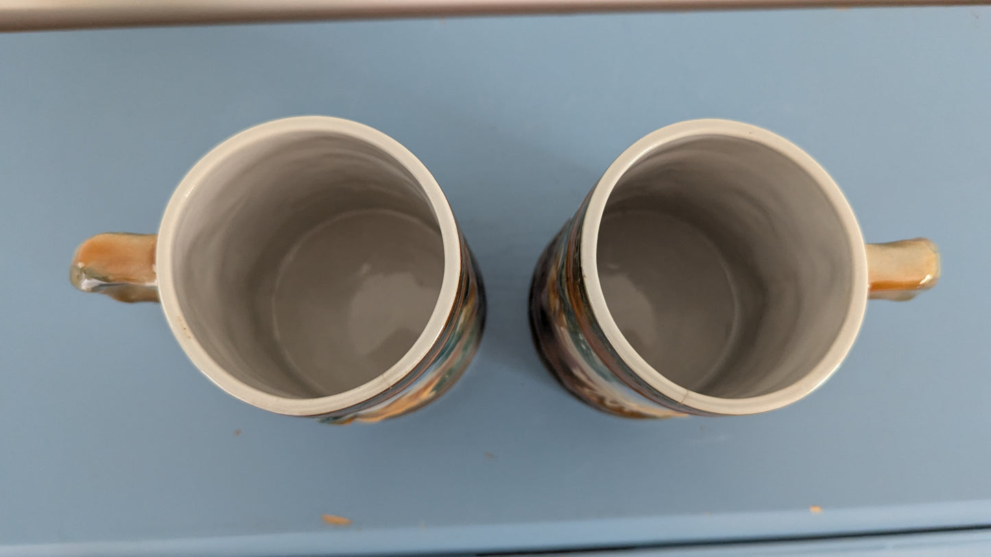 Arabia Metsästäjä Tuoppi / Haarikka (2kpl, 1950-luku)