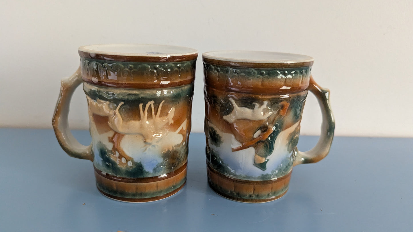 Arabia Metsästäjä Tuoppi / Haarikka (2kpl, 1950-luku)