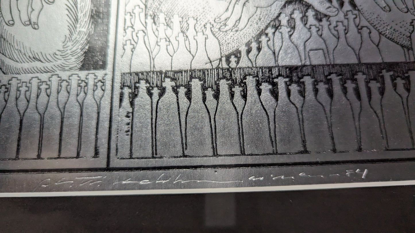 Pertti Kolehmainen - Ruubenin Soiton Kaari (Signeerattu Grafiikka 1984)