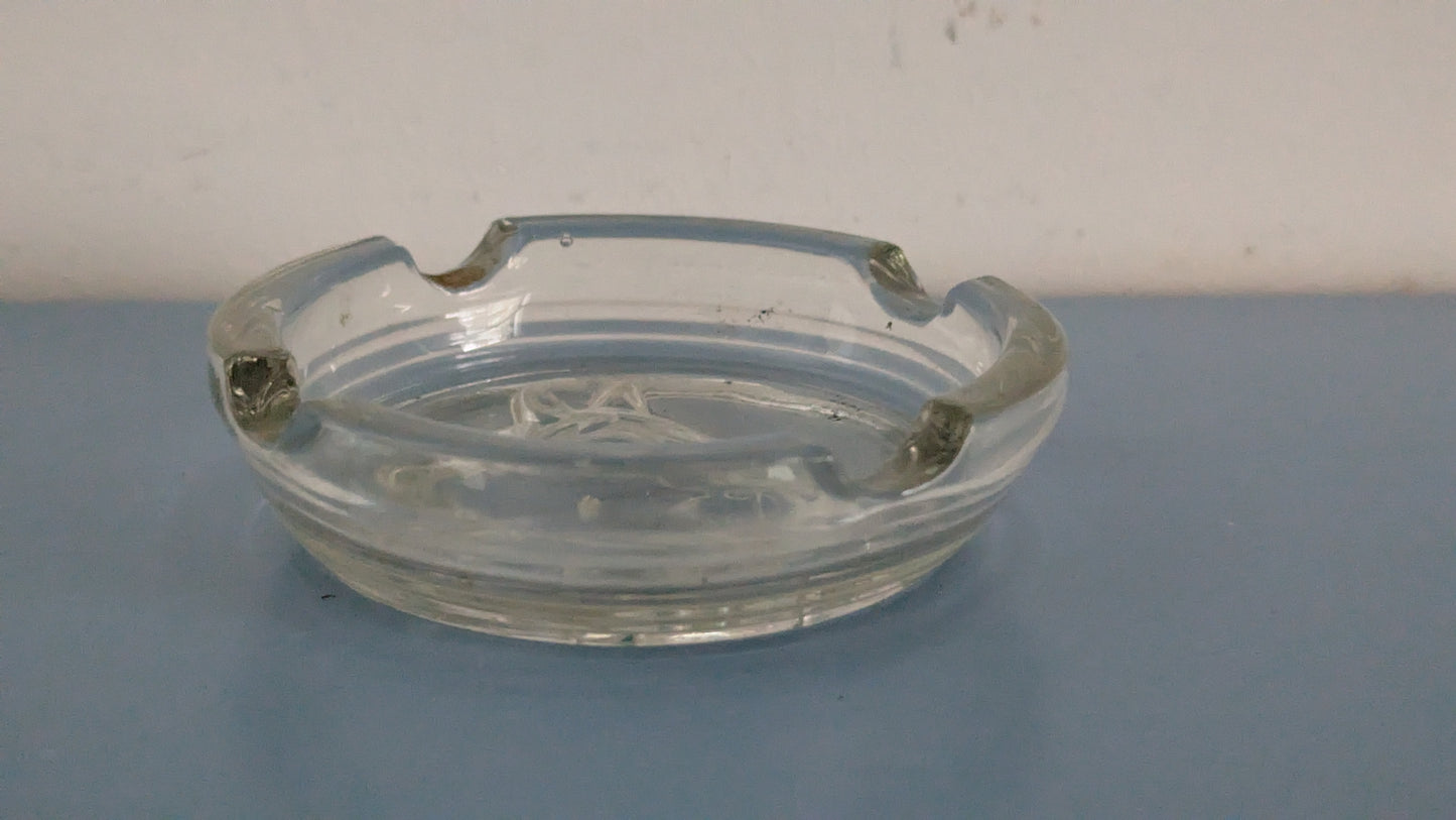 Nuutajärvi - Hevosen Kuvalla Koristeltu Tuhka-astia / Tuhkakuppi