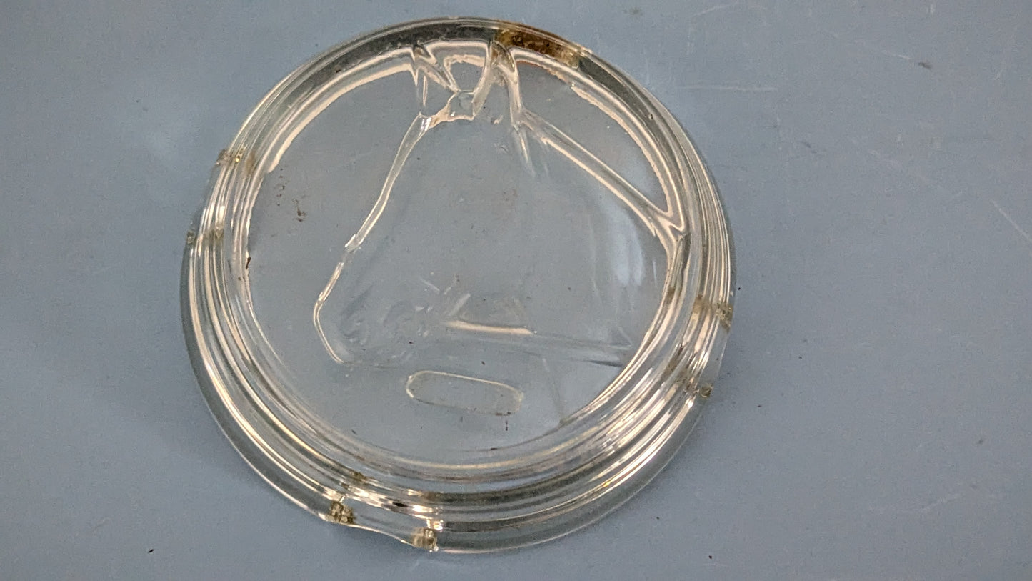 Nuutajärvi - Hevosen Kuvalla Koristeltu Tuhka-astia / Tuhkakuppi