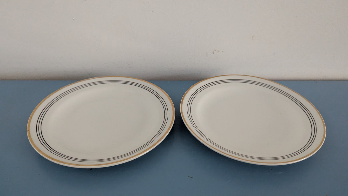 Arabia Minerva Leipälautanen / Leivoslautanen (2kpl, 1953-1964, Olga Osol)